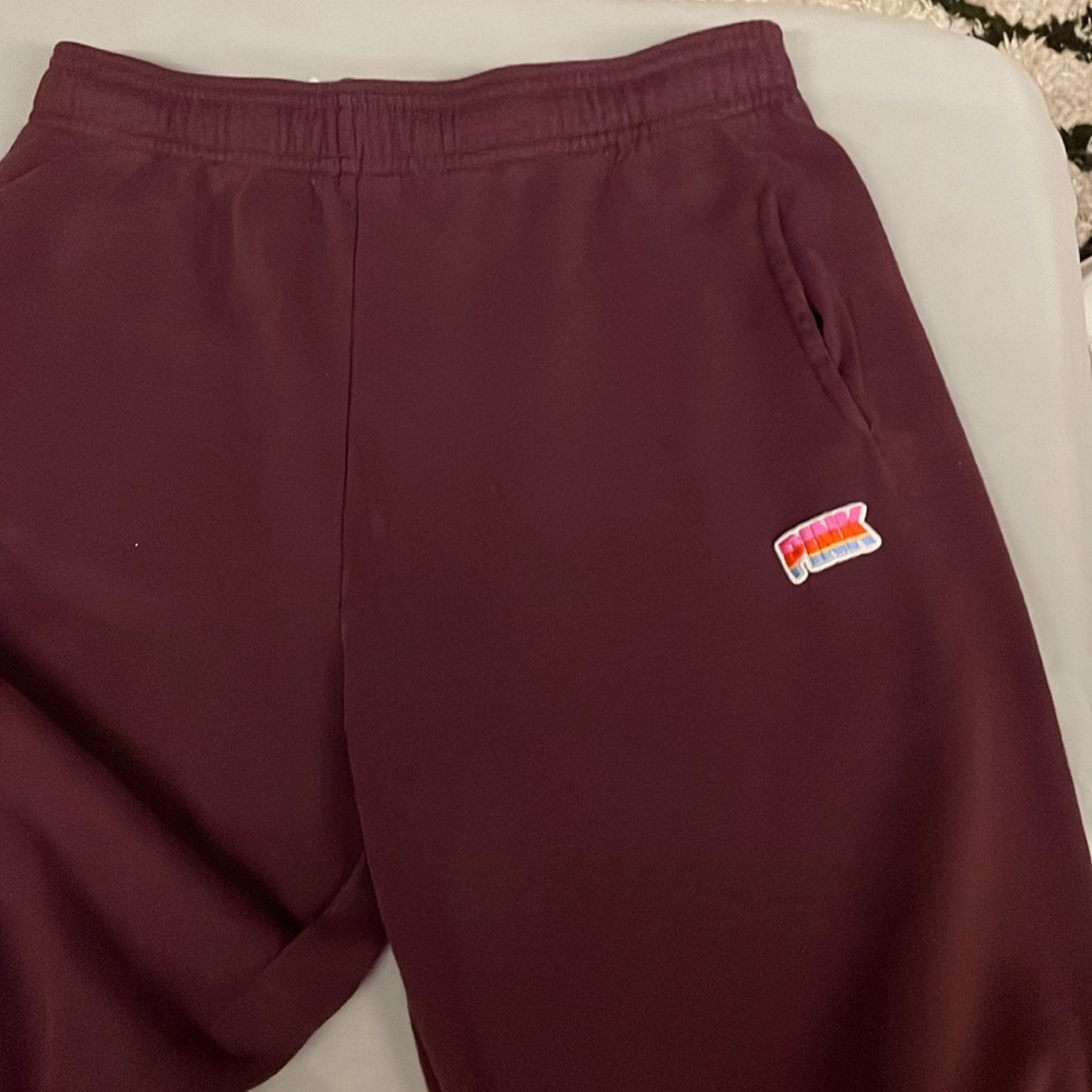 Pink sweat pants